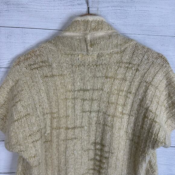 Sleeping on Snow Anthro Womens size Small Cardigan Bolero Angora Wool Sweater - Picture 6 of 9
